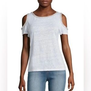 Generation love Cindy, cold shoulder embellished tee